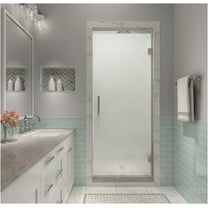 Aston Sdr997fruw-3480 Kinkade Xl 80" High X 34" Wide Hinged Frameless Shower Door - Chrome