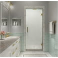 thumbnail image 1 of Aston Sdr997fruw-3880 Kinkade Xl 80" High X 38" Wide Hinged Frameless Shower Door - Gold, 1 of 7