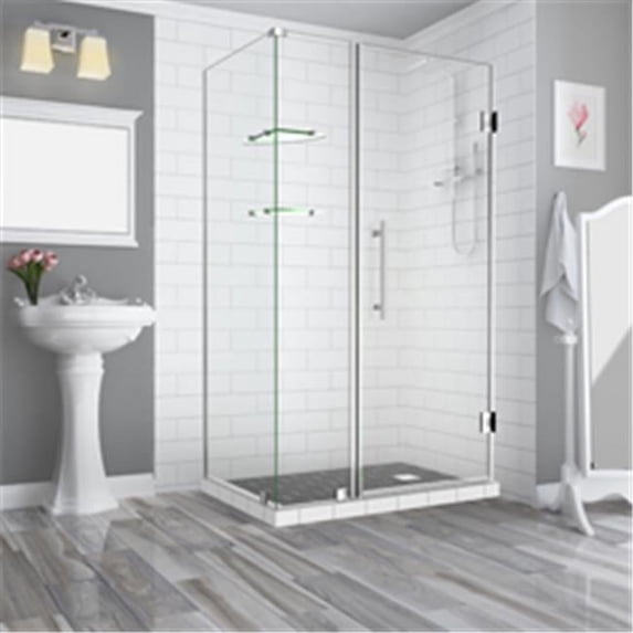 Aston SEN962EZ-SS-533134-10 Bromley Gs 72" High X 53" Wide X 34" Deep Hinged Frameless