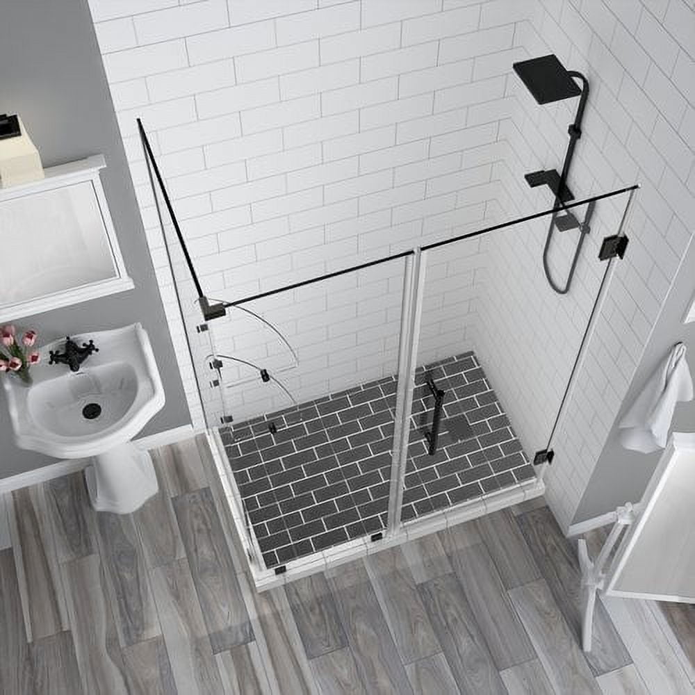 Bromley GS 60" x 72" Frameless Clear Glass Hinged Shower Enclosure