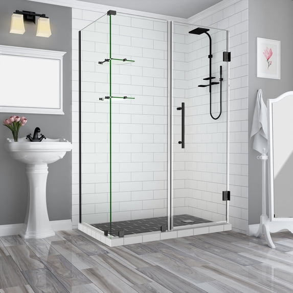 Aston SEN962EZ-MB-652736-10 Bromley Gs 72" High X 65" Wide X 36" Deep Hinged Frameless