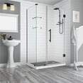 thumbnail image 1 of Aston SEN962EZ-ORB-743632-10 BromleyGS 73.25 to 74.25 x 32.375 x 72 in. Frameless Corner Hinged Shower Enclosure with Glass Shelves - Oil Rubbed Bronze, 1 of 7