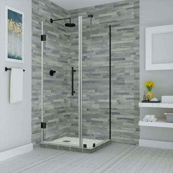 Aston Sen967ez-302436-10 Bromley 72" High X 30" Wide X 36" Deep Hinged Frameless Shower