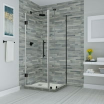 Aston Sen967ez-342834-10 Bromley 72" High X 34" Wide X 34" Deep Hinged Frameless Shower