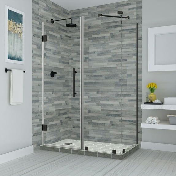 Aston Sen967ez-572738-10 Bromley 72" High X 57" Wide X 38" Deep Hinged Frameless Shower