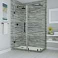 thumbnail image 1 of Aston SEN967EZ-MB-653530-10 Bromley 72" High X 65" Wide X 30" Deep Hinged Frameless Shower, 1 of 7
