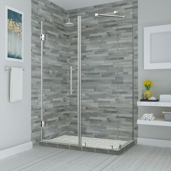 Aston Sen967ez-683032-10 Bromley 72" High X 68" Wide X 32" Deep Hinged Frameless Shower