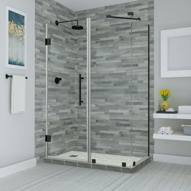 Aston Sen967ez-703836-10 Bromley 72" High X 70" Wide X 36" Deep Hinged Frameless Shower