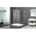 thumbnail image 1 of Aston Sen976-Tr-48-10-L 48" X 35" Completely Frameless Shower Enclosure - Stainless Steel, 1 of 6