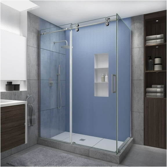 Aston SEN979EZ.UC-SS-483280-R Langham Xl 80" High X 48" Wide X 32" Deep Sliding Frameless