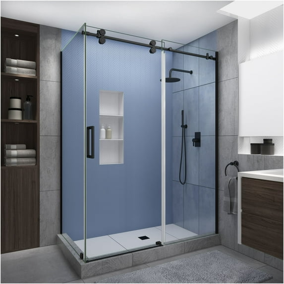 Aston Sen979ez.Uc-643080-L Langham Xl 80" High X 64" Wide X 30" Deep Sliding Frameless