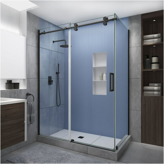 Aston Sen979ez.Uc-683080-R Langham Xl 80" High X 68" Wide X 30" Deep Sliding Frameless