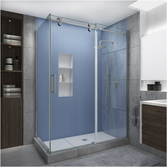 Aston Sen979ez.Uc-723480-L Langham Xl 80" High X 72" Wide X 34" Deep Sliding Frameless