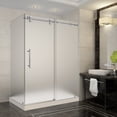 thumbnail image 1 of Aston SEN979F-TR-SS-48-10-R Langham 48" Wide X 77-1/2" High Frameless Sliding Shower, 1 of 7