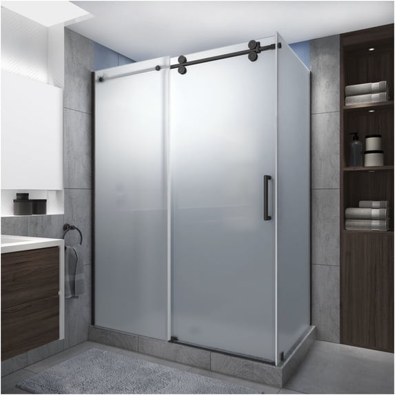 Aston SEN979FRUW.UC-NBR-603680 Langham Xl 80" High X 68" Wide X 36" Deep Sliding Frameless