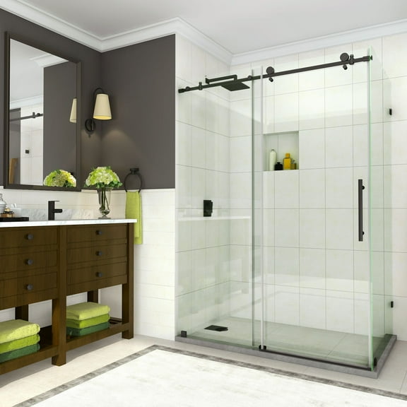 Aston Sen984ez-60-10 Coraline 76" High X 60" Wide X 34" Deep Sliding Frameless Shower