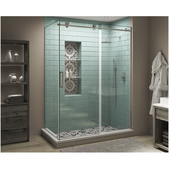 Aston SEN984EZ.UC-SS-483880-L Coraline Xl 80" High X 48" Wide X 38" Deep Sliding Frameless