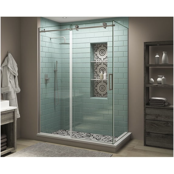 Aston SEN984EZ.UC-SS-683280-R Coraline Xl 80" High X 68" Wide X 32" Deep Sliding Frameless