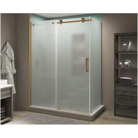 Aston SEN984FRUW.UC-BG-683080 Coraline Xl 80" High X 68" Wide X 30" Deep Sliding Frameless