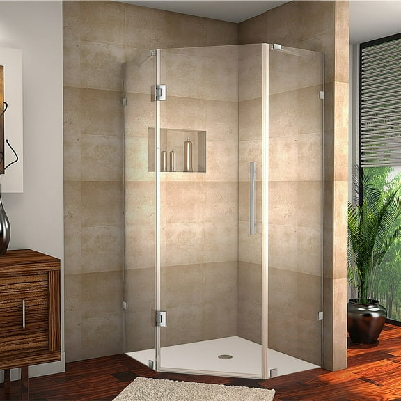 Aston Sen986-42-10 Neoscape 42" Wide X 42" Deep X 72" High Frameless Hinged Shower
