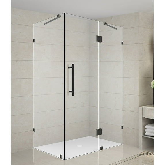 Aston Sen987-3330-10 72" High X 33" Wide X 30" Deep Hinged Frameless Shower Enclosure -