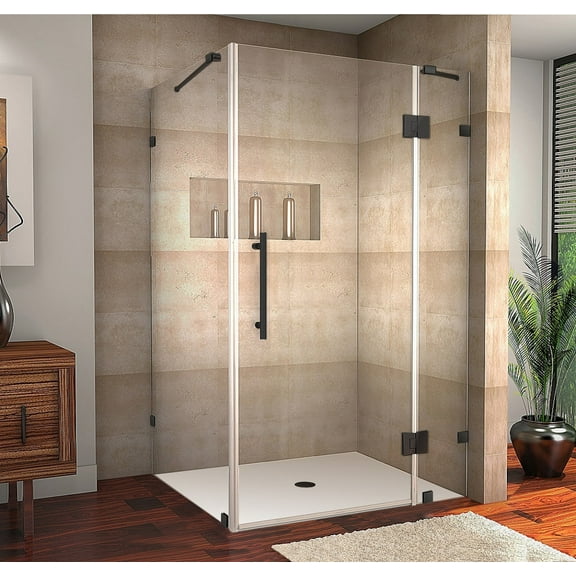 Aston Sen987-4332-10 72" High X 43" Wide X 32" Deep Hinged Frameless Shower Enclosure -