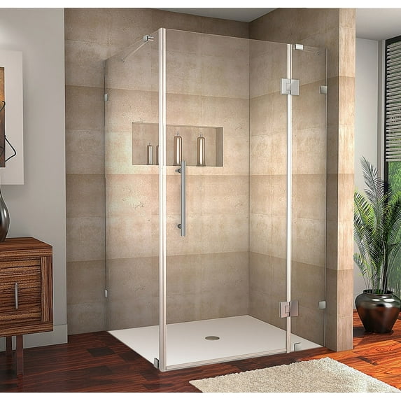 Aston Sen987-4432-10 72" High X 44" Wide X 32" Deep Hinged Frameless Shower Enclosure -