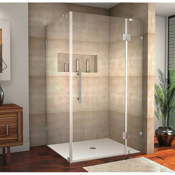Aston Sen987-4638-10 72" High X 46" Wide X 38" Deep Hinged Frameless Shower Enclosure -