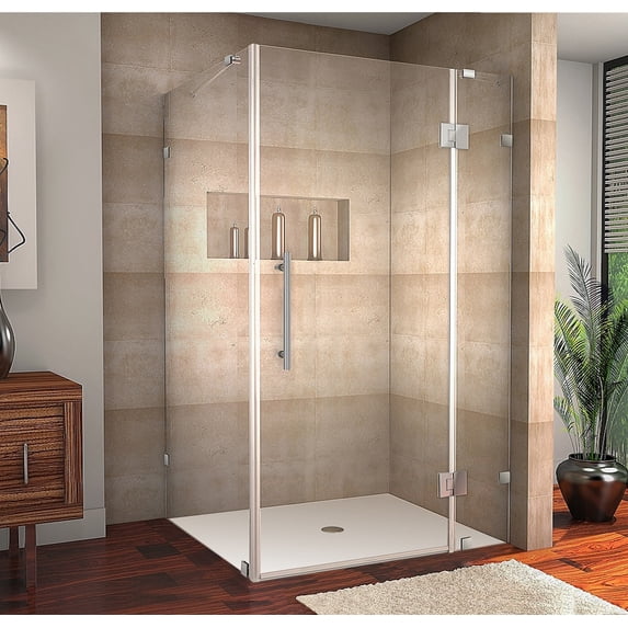 Aston Sen987-5832-10 72" High X 58" Wide X 32" Deep Hinged Frameless Shower Enclosure -