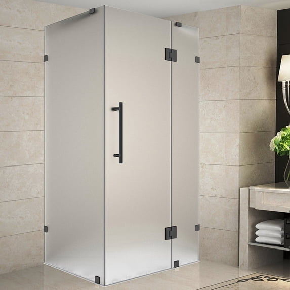 Aston Sen987f-3438-10 72" High X 34" Wide X 38" Deep Hinged Frameless Shower Enclosure -