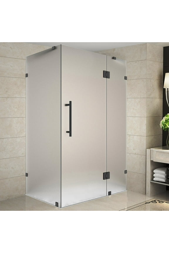Sen987f-4038-10 72" High X 40" Wide X 38" Deep Hinged Frameless Shower Enclosure -