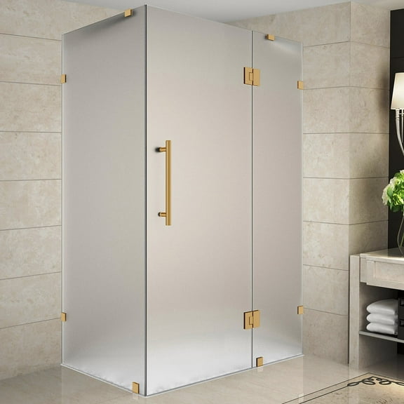 Aston Sen987f-4934-10 72" High X 49" Wide X 34" Deep Hinged Frameless Shower Enclosure -
