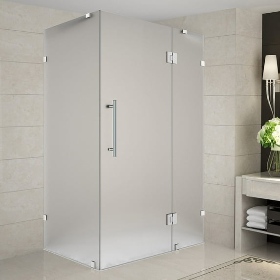 Aston Sen987f-5732-10 72" High X 57" Wide X 32" Deep Hinged Frameless Shower Enclosure -