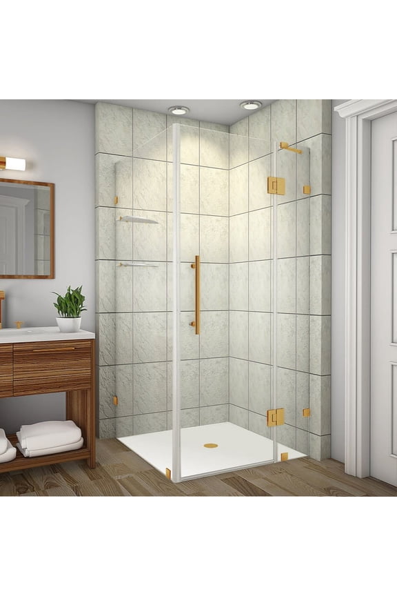 Sen992-3236-10 72" High X 32" Wide X 36" Deep Hinged Frameless Shower Enclosure -