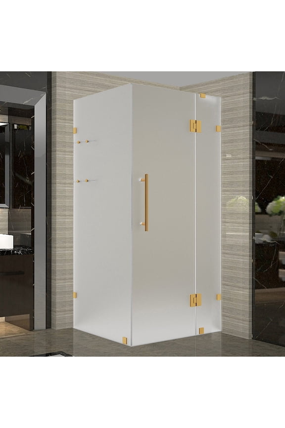 SEN992F-BG-3234-10 72" High X 32" Wide X 34" Deep Hinged Frameless Shower Enclosure