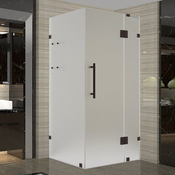 Aston Sen992f-3636-10 72" High X 36" Wide X 36" Deep Hinged Frameless Shower Enclosure -