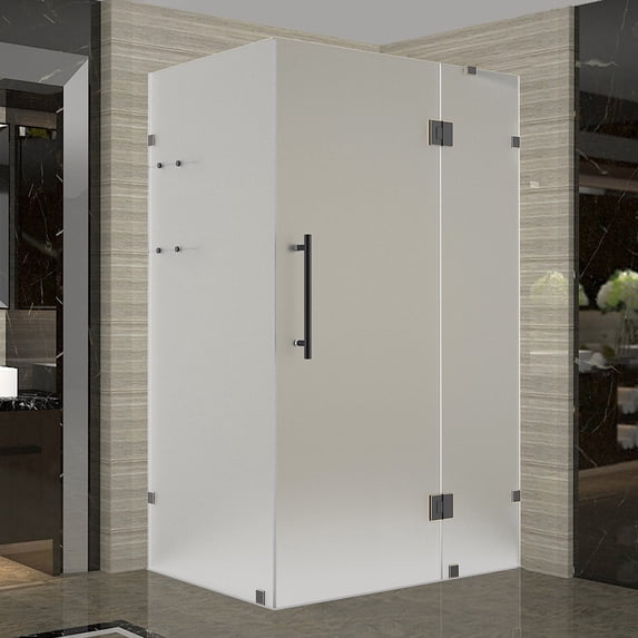 Aston Sen992f-5538-10 72" High X 55" Wide X 38" Deep Hinged Frameless Shower Enclosure -