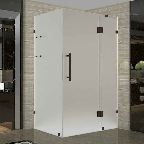 Aston Sen992f-5634-10 72" High X 56" Wide X 34" Deep Hinged Frameless Shower Enclosure -