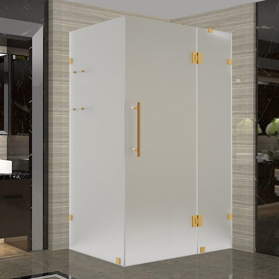 Aston SEN992F-BG-5836-10 72" High X 58" Wide X 36" Deep Hinged Frameless Shower Enclosure