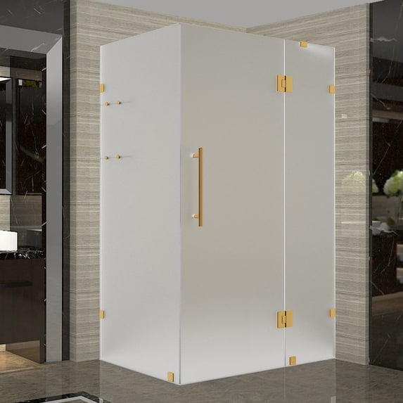 Aston Sen992f-6038-10 72" High X 60" Wide X 38" Deep Hinged Frameless Shower Enclosure -