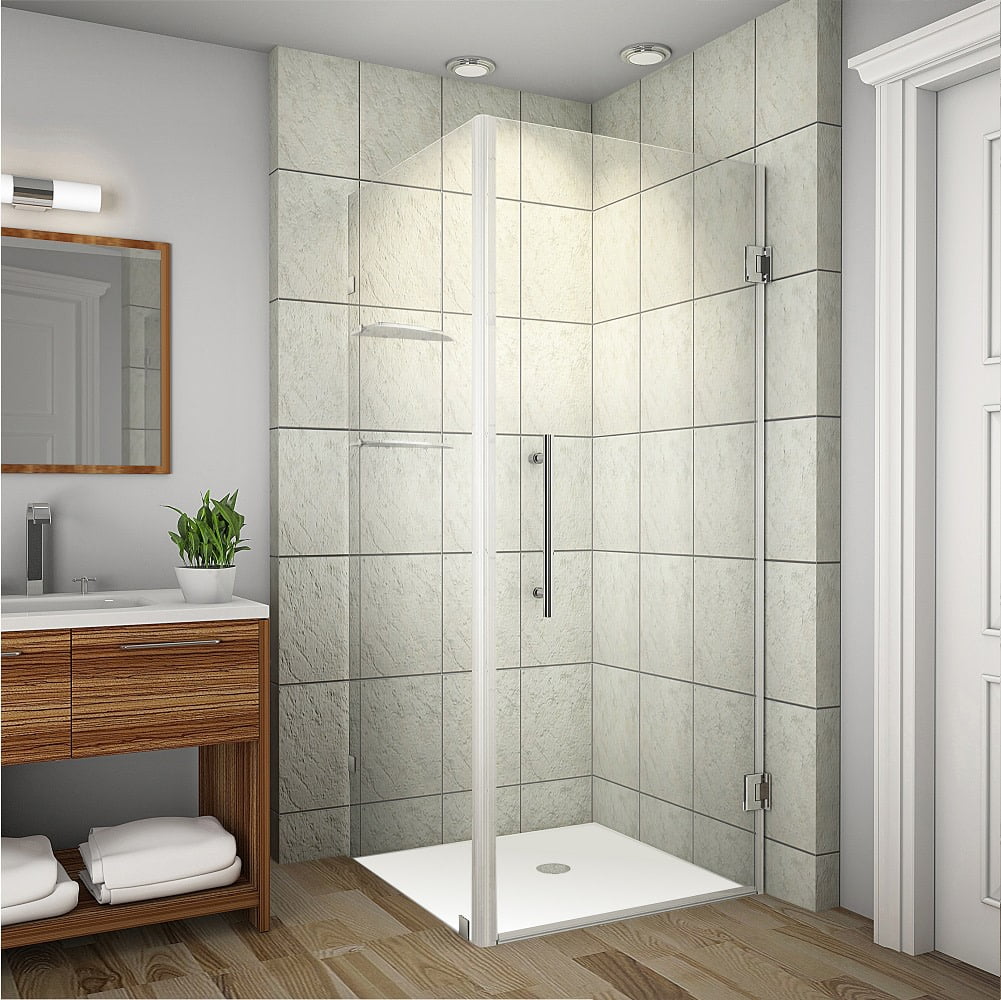 Aquadica GS 30" x 72" Frameless Chrome Shower Enclosure