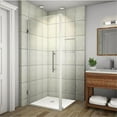 thumbnail image 1 of AstonGlobal SEN993-CH-36-10 Aquadica 36 x 36 x 72 in. Completely Frameless Square Shower Enclosure with Glass Shelves in Chrome, 1 of 7