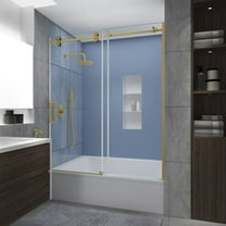 Aston Tdr978ez.Uc-6070-L Langham Xl 70" High X 60" Wide Sliding Frameless Tub Door - Gold
