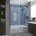 thumbnail image 1 of Aston Tdr978ez.Uc-6070-R Langham Xl 70" High X 60" Wide Sliding Frameless Tub Door -, 1 of 7
