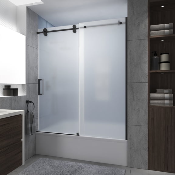 Aston Tdr978fruw.Uc-6070 Langham Xl 70" High X 60" Wide Sliding Frameless Tub Door -