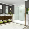 thumbnail image 1 of Aston TDR984F-SS-60-10 60 x 56-60 x 3.1 in. Coraline Frameless Sliding Tub Door with Frosted Glass - Stainless Steel, 1 of 7