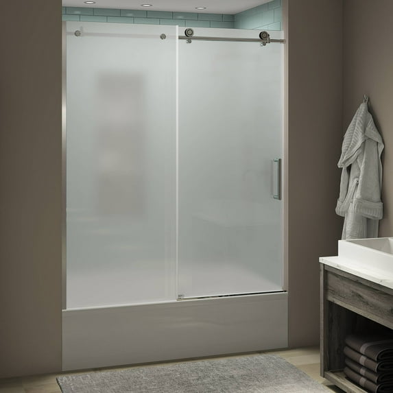 Aston Tdr984fruw.Uc-6070 Coraline Xl 70" High X 60" Wide Sliding Frameless Tub Door -