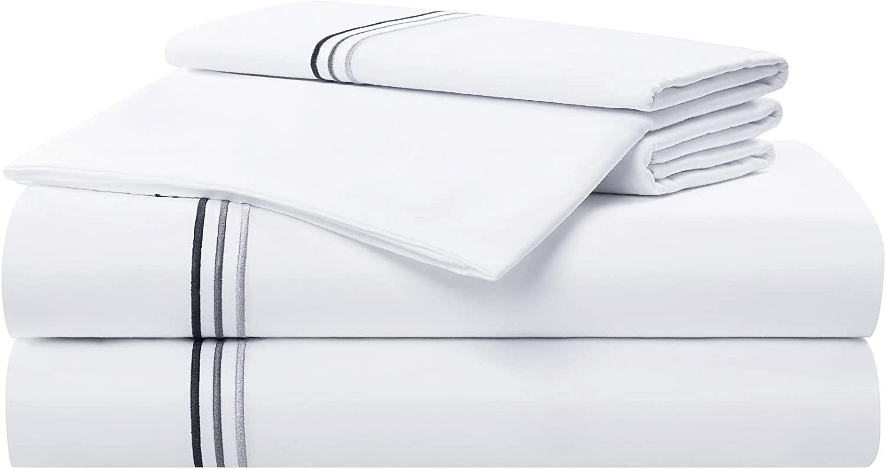 Aston & Arden Sateen Sheet Set 100 Cotton 600 Thread Count Luxurious
