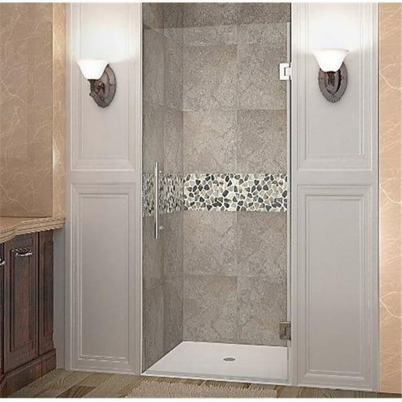 AstonGlobal SDR995-SS-29-10 Cascadia 29 x 72 in. Completely Frameless Hinged Shower Door in Stainless Steel