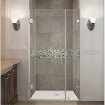 Aston Sdr985-33-10 Nautis 33" Wide X 72" High Frameless Hinged Shower Door - Chrome